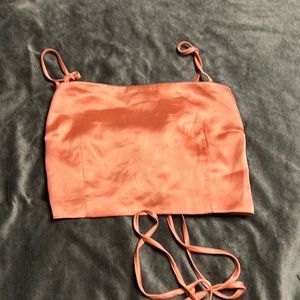 Cropped salmon color, never used